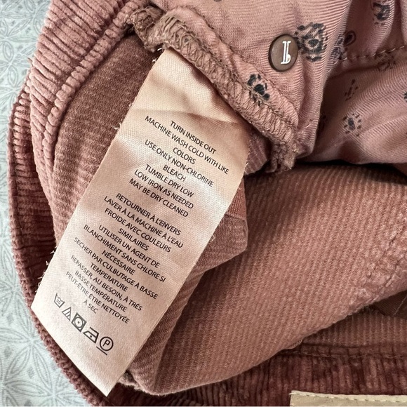 Anthropologie Pilcro 26 bootcut high rise Corduroy Pants Jeans Rusty Rose - Picture 9 of 14